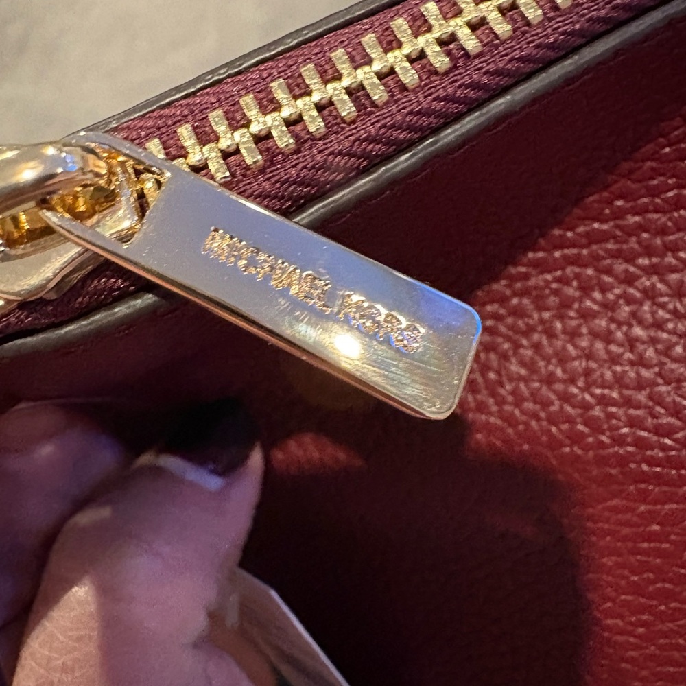 Michael Kors Oxblood Leather Wristlet - Picture 5 of 8